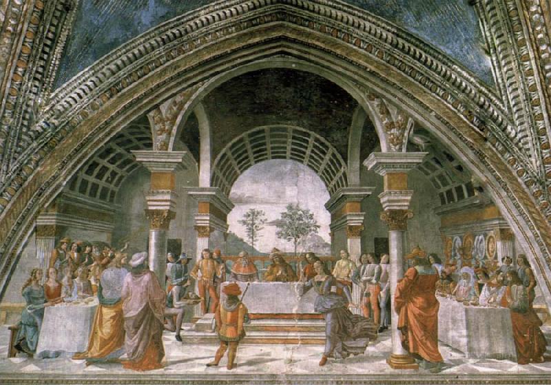 Domenico Ghirlandaio The guest meal of the here ode